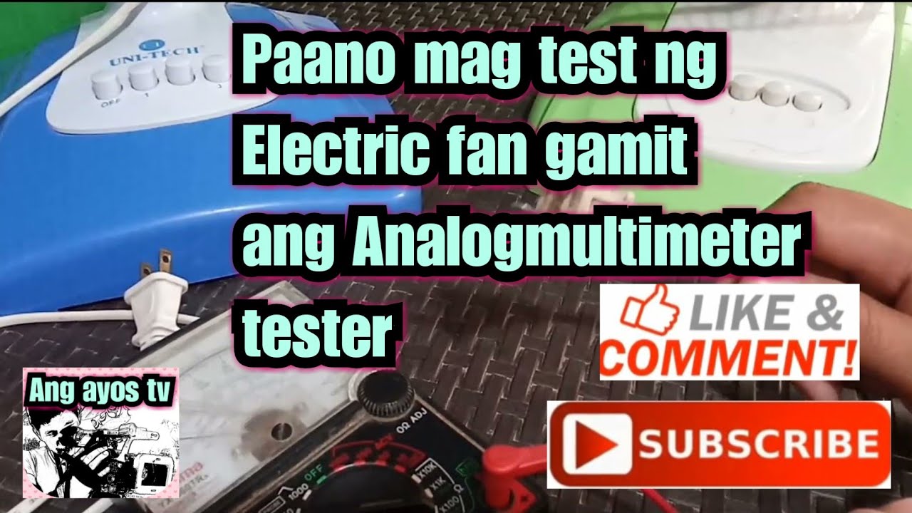 paano gamitin ang analog multimeter tester. YouTube