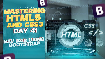 HTML CSS Full Course In Telugu Day 41|How to Use Nav Bar in Bootstrap in Telugu | DSVCoding