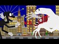 Cartoon Dog vs Bridge Worm Stick Nodes Animated Battle