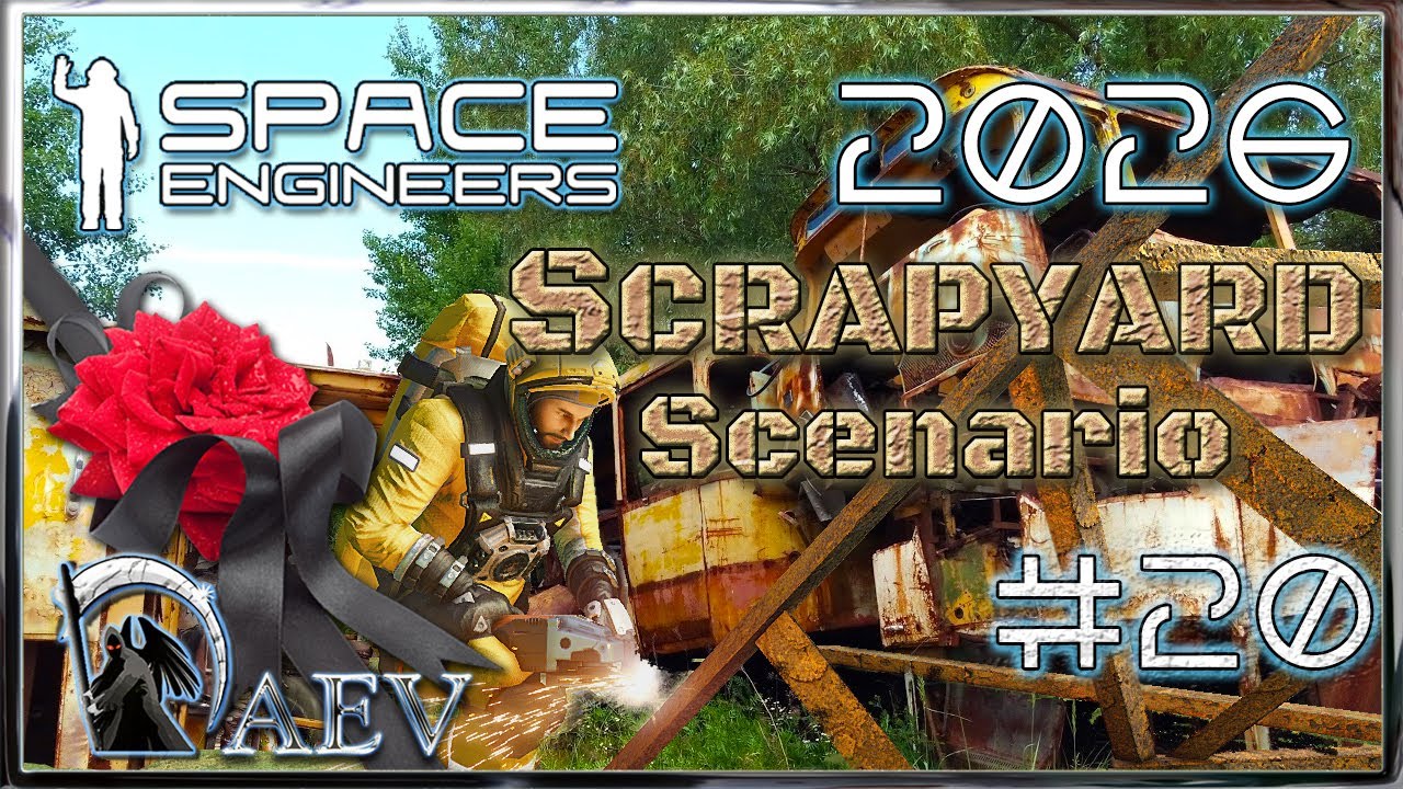 Space Engineers🪐 №20 Scrapyard 2026 🚧Сценарий Свалка! На турель!