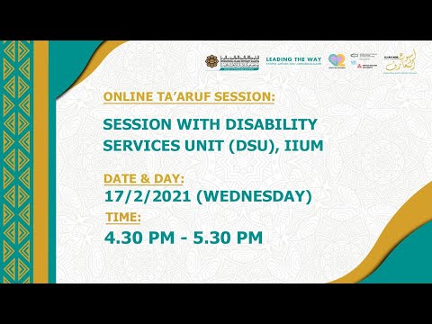 Session with Disability Services Unit (DSU)