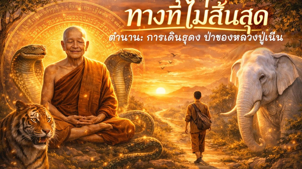 ทางที่ไม่สิ้นสุดตำนาน : การเดินธุดงค์ป่า ของ หลวงปู่เนีน