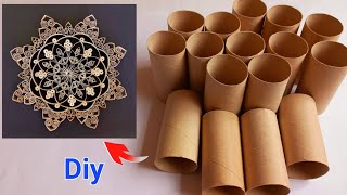 So beautiful! wall hanging craft- out of toilet paper rolls