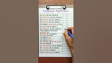 Lenguaje algebraico. 🤓✌️ #ingedarwin #matemática