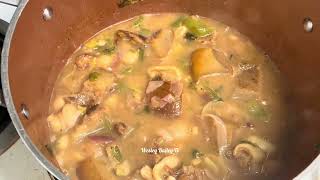 Cow Skin With Butter Beans 