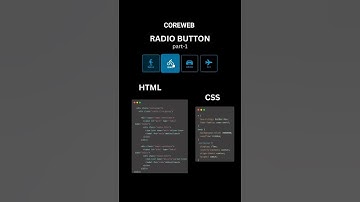 CSS Radio Buttons: Custom Styles and Interactions #coreweb #shorts