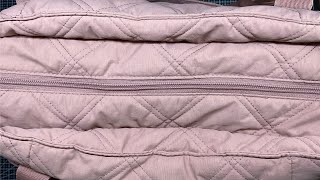 Whats in my bag (Dark pink Bagsmart puffy tote)