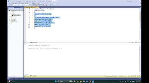 SQL Server işlemleri ( Veri tabanı işlemlerimiz )