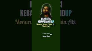 Viral Di Tiktok Kunci Kebahagiaan Hidup Menurut Imam Ali Bin Abi Thalib sa