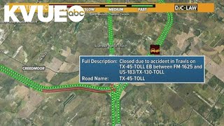 Fatal crash causes lane closures on SH 130 in southeast Travis County