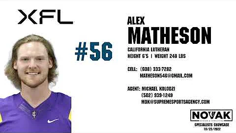 Alex Matheson # 56 LS