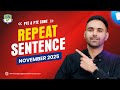 PTE Academic &amp; Core | Repeat Sentence | Most Repeated Questions November 2025