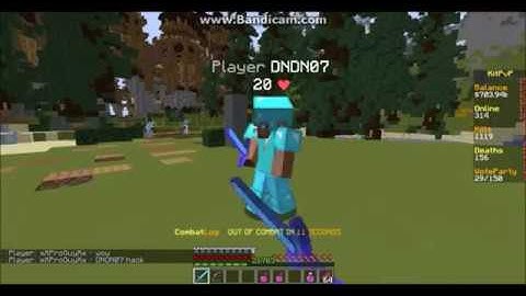 DNDN07 Kill Aura Hacks on Kit PvP Jartex Network