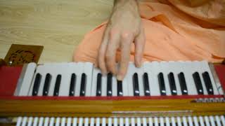 Шри Кришна Чайтанья. Аккорды гармошка бхаджан. Chords harmonium tutorial Sri Krishna Chaitanya