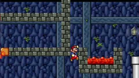 Bowser Cave - level editor, super mario flash.