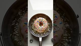 Donut fried, glazed and sprinkled itself! #ASMR #DonutASMR #SprinkleSounds #Satisfying #FoodAssembly