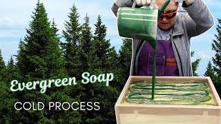 🌲Evergreen Cold Process Soap | Soapmaking with Holly! 🌲| MO River Soap by MO River Soap 11,087 views 6 months ago 16 minutes