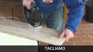 Rivestimento in legno di una parete