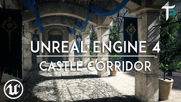 Unreal Engine 4  - Castle Corridor - Cinematic - Ray Tracing
