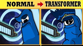 Number Lore 1 Versus Number Lore 1 Transformer Ending Comparison