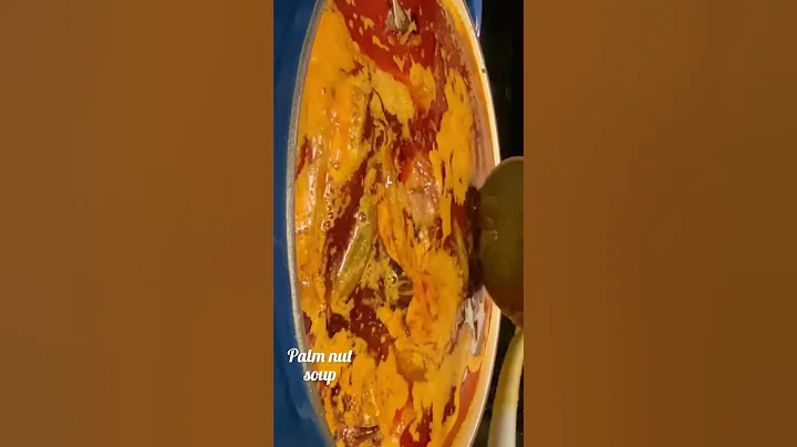 Palm nut soup #ghanafood #shortfeeds #palmnutsoup #shortvideo #food