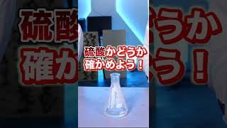 硫黄から硫酸を合成！【実験】#Shorts