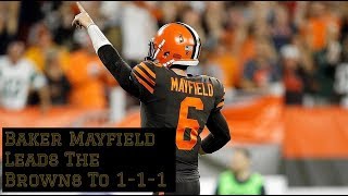 Film Session || Baker Mayfield's Debut Leads Browns To Win || 1-1-1!!!!!!!