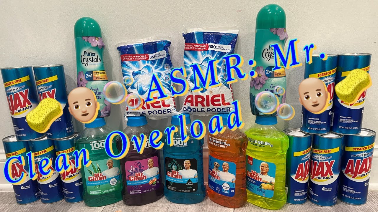 🧽👨🏼‍🦲🫧 ASMR: Mr. Clean Overload 🫧👨🏼‍🦲🧽