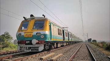 BACK TO BACK ELECTRIC MULTIPLE UNIT EMU ACTION IN HOWRAH BARDHAMAN CHORD SECTION