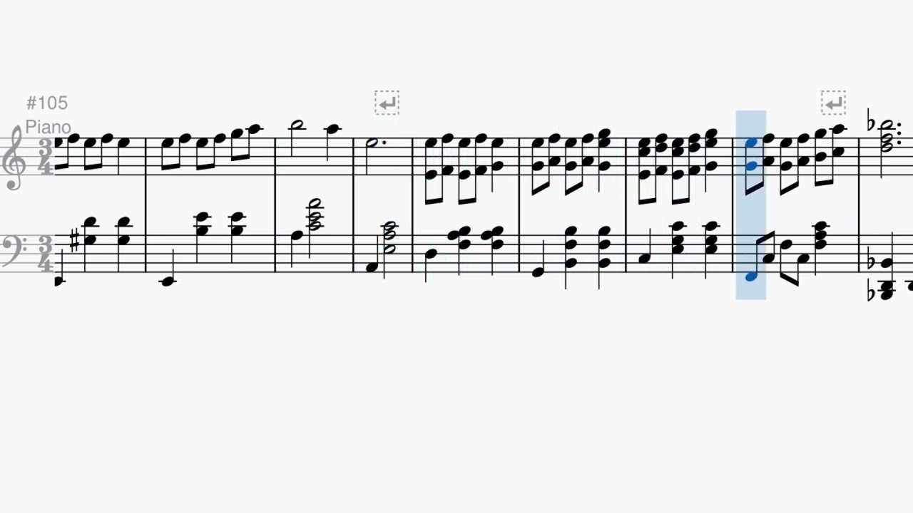 유키코 이소무라(磯村由紀子) - 크림슨 왈츠(Crimson Waltz) [피아노악보]