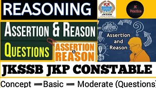 Assertion and Reason Reasoning | JKP CONSTABLE/ ALL EXAMS #Assertion_and_reason