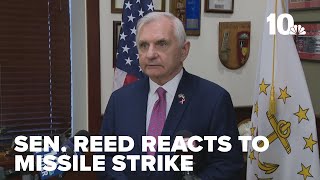 US Sen. Jack Reed of Rhode Island reacts to Iran's attack on Israel
