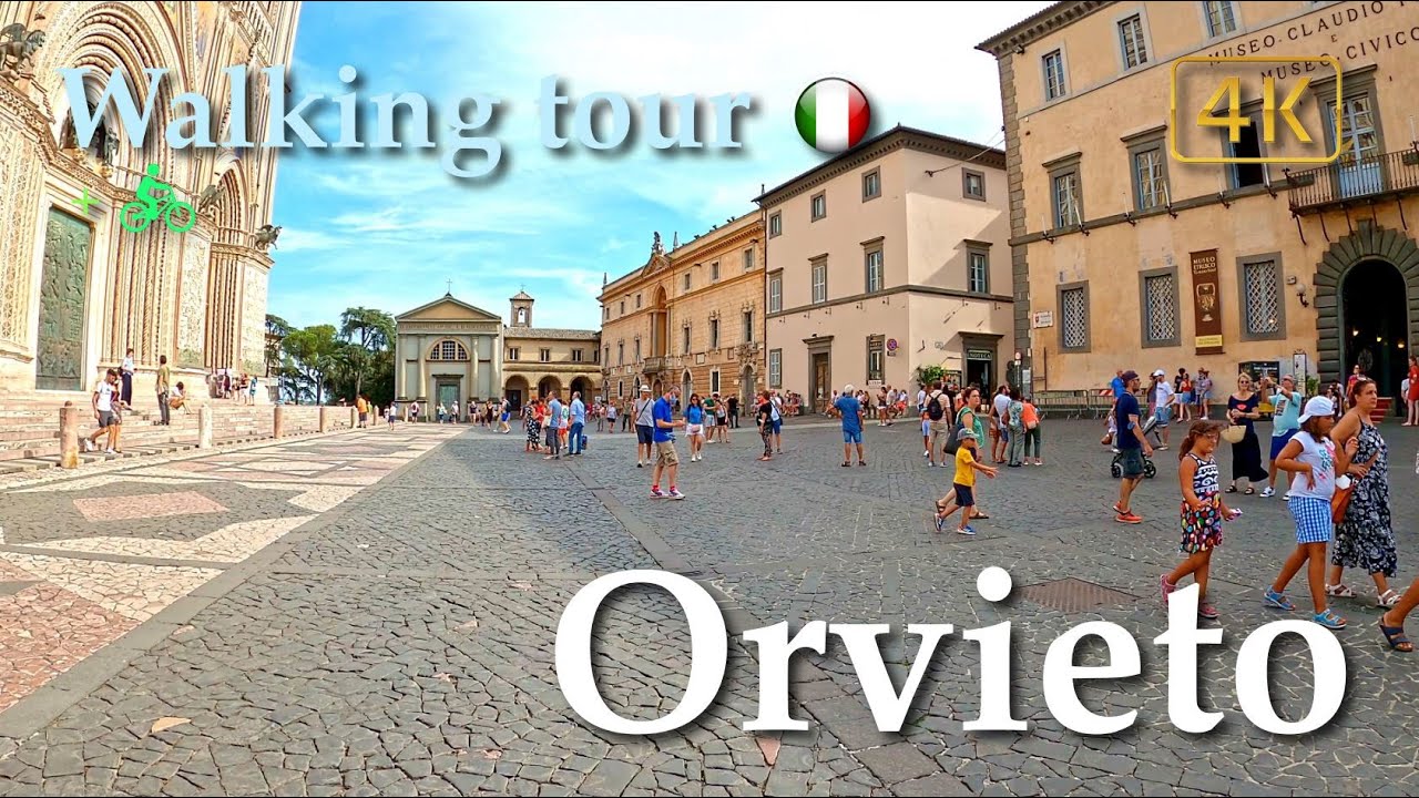 Orvieto (Umbria), Italy【Walking Tour】4K