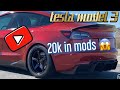 20k mods !! Tesla Model 3 Unplugged Performance Vorsteiner carbon fiber Advan Gt racing lowered mods