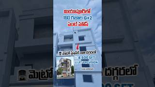 G+2 Pent House in Miyapur | 160 Sq. Yards | Near Miyapur Metro Station | Rental Properties Hyderabad