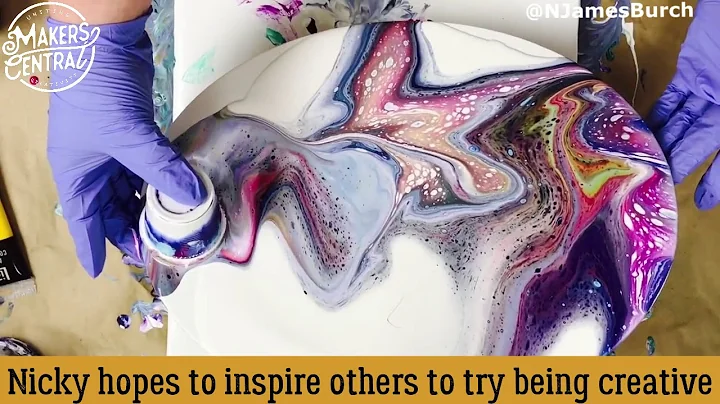 Amazing Acrylic Fluid Art by Nicky James Burch