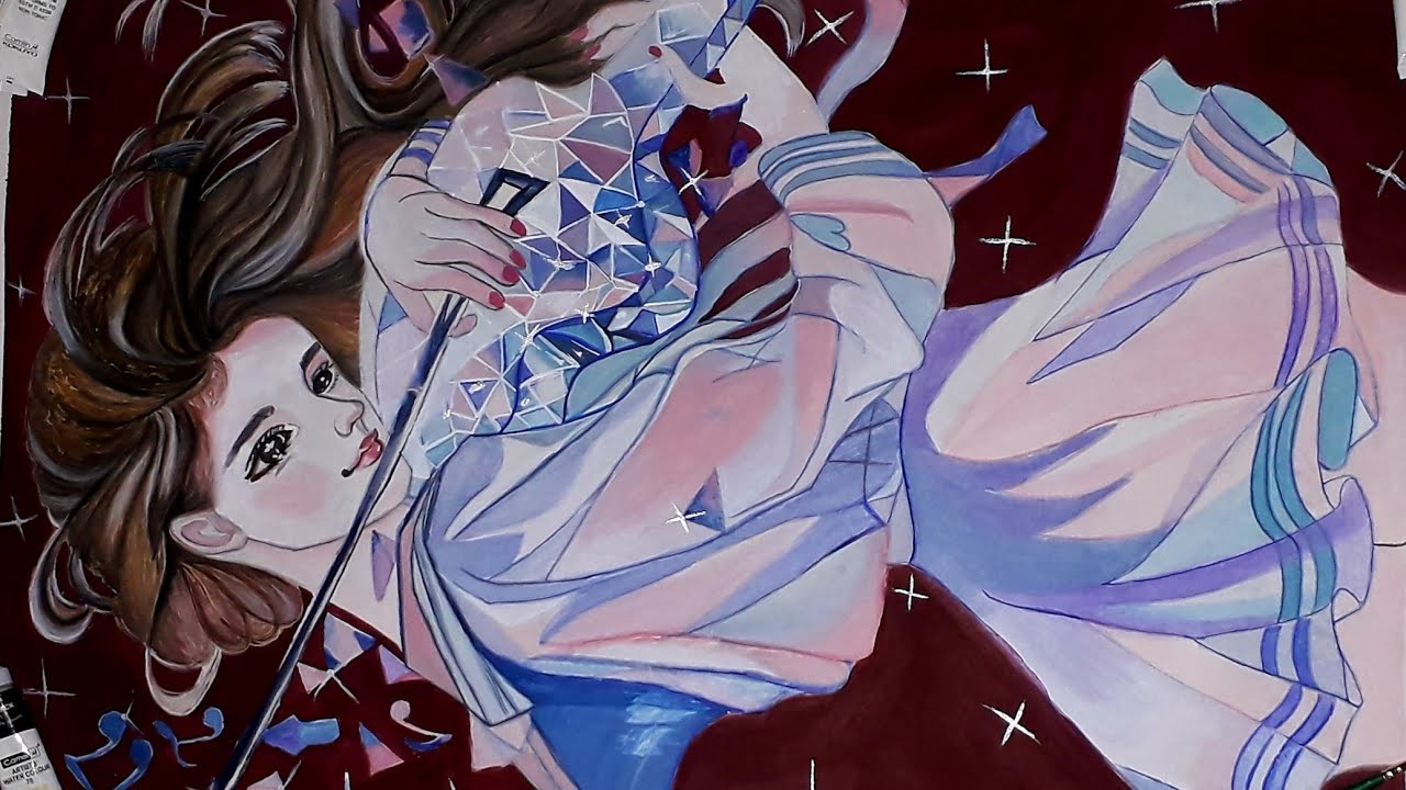 Watercolor Painting Tutorial | Watercolor Girl Painting | NewLeaves Art