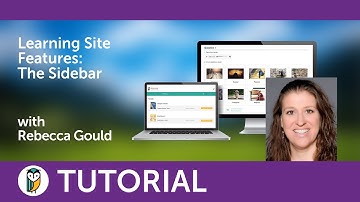 Learning Site Features: The Sidebar