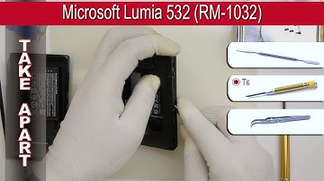 How to disassemble 📱 Microsoft Lumia 532 (RM-1032, RM-1031) Take apart Tutorial