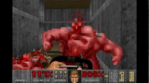 Doom 1 Knee-Deep in the Dead E1M5 Phobos Lab on Ultra-Violence