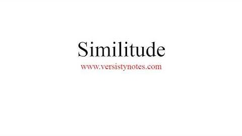 Similitude