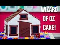 How To Make A Wizard Of Oz: Magic Match CAKE! Auntie Emís House made of Rainbow Vanilla Cake!