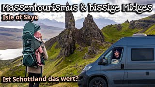 Isle of Skye - Wie nervig sind Midges und warum ist hier so viel los? Vanlife Schottland