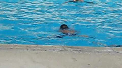 Andre Lim doing breast stroke