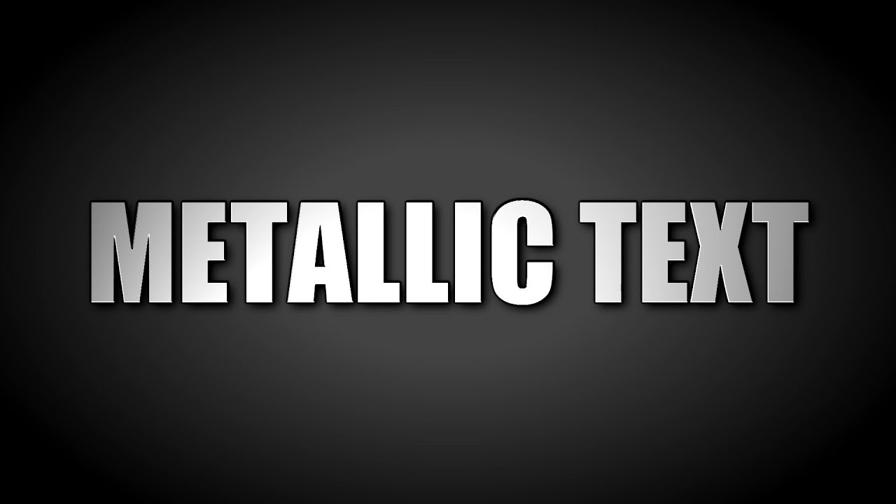 METALLIC TEXT TUTORIAL : Sony Vegas Tutorial