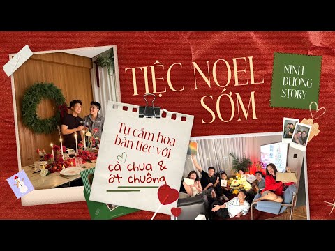 Tiệc Noel Sớm - Tự cắm hoa bàn tiệc với cà chua và ớt chuông