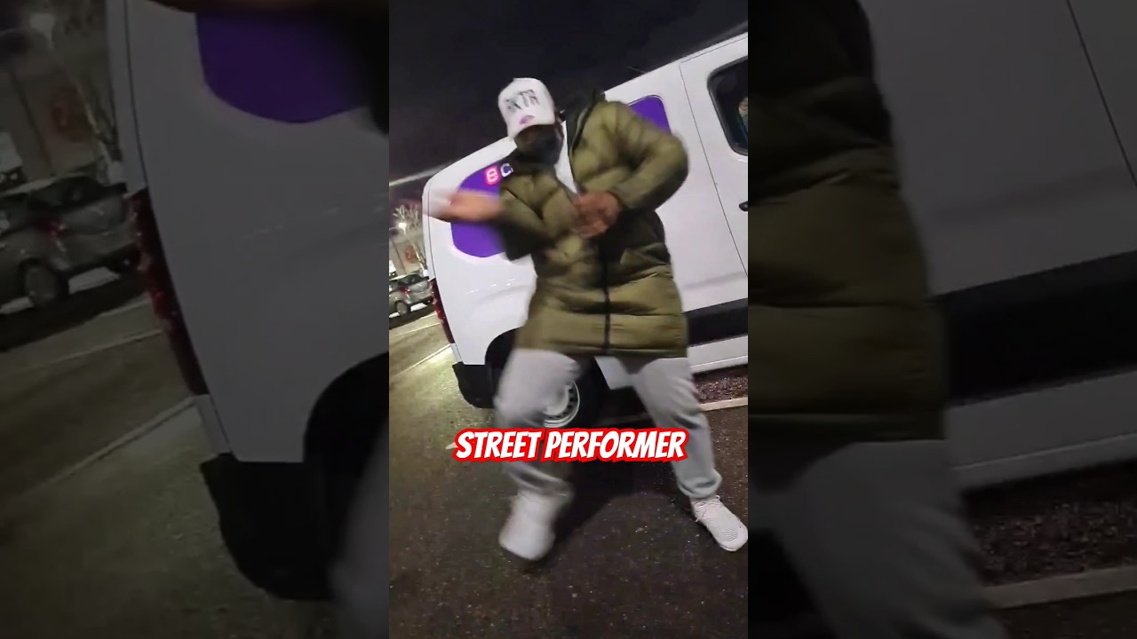 Guy dancing in the Street 