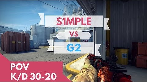 S1mple vs G2 POV | ESL pro league season 5 finals | Nuke