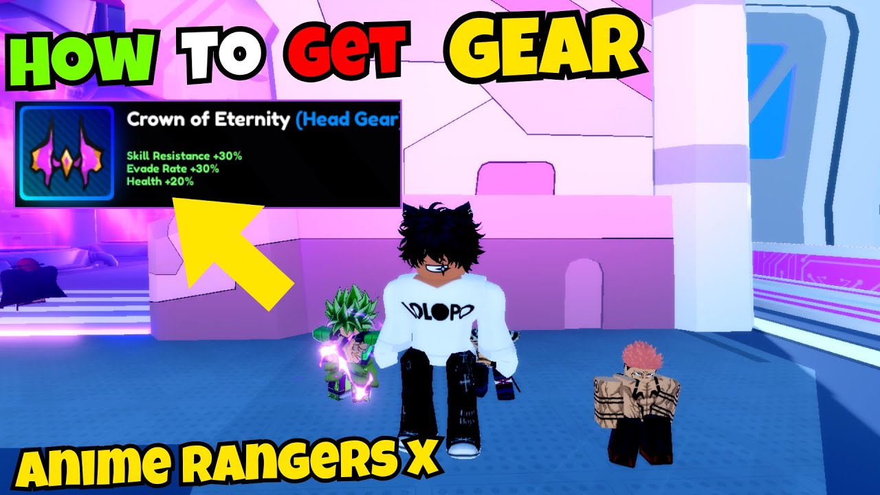 How To Craft Gear In Anime Rangers X Roblox - YouTube