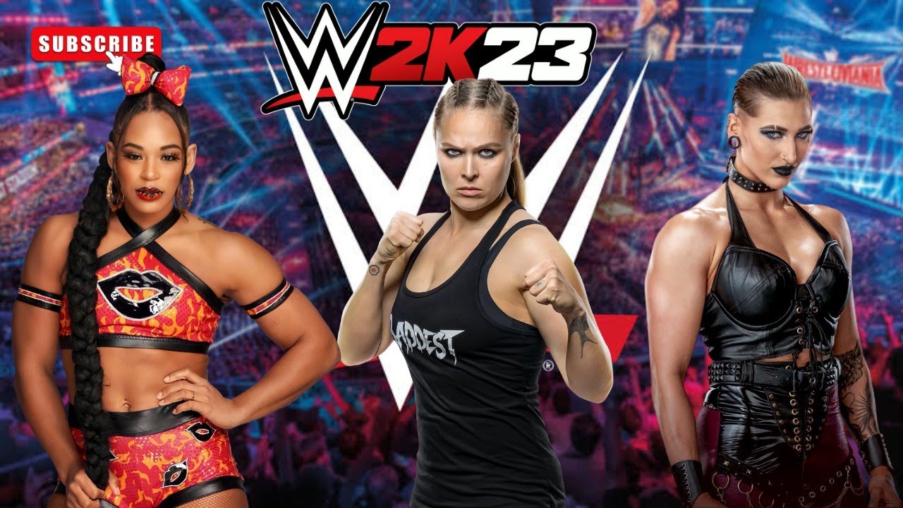 Rhea vs Ronda vs Bianca cage match : WWE 2K23 - YouTube